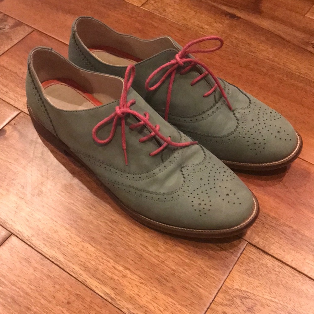 Suede oxfords